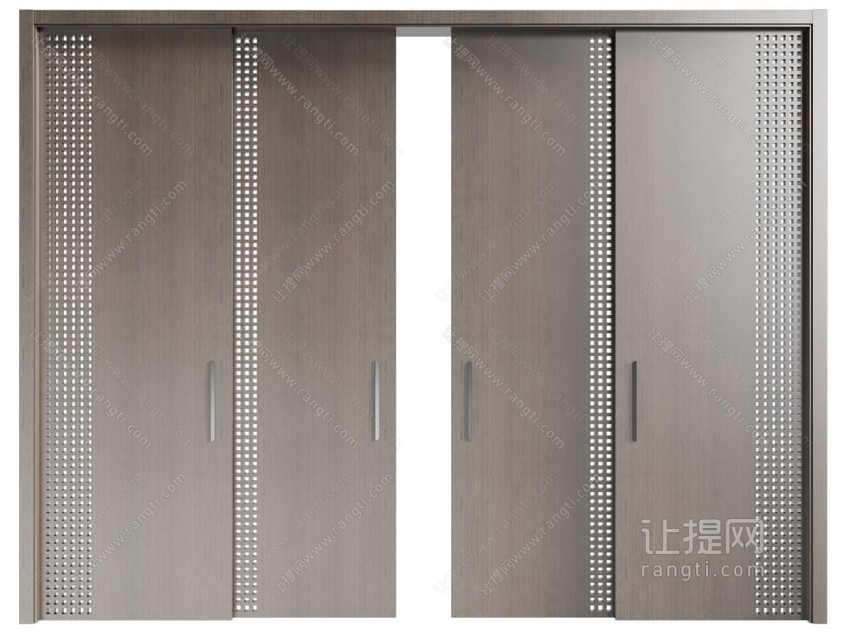 现代推拉门 木质大门