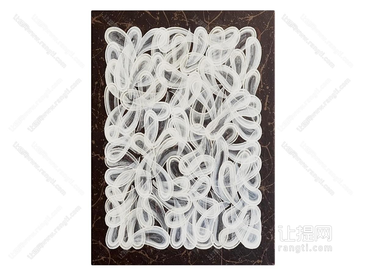 现代中古风抽象装饰挂画