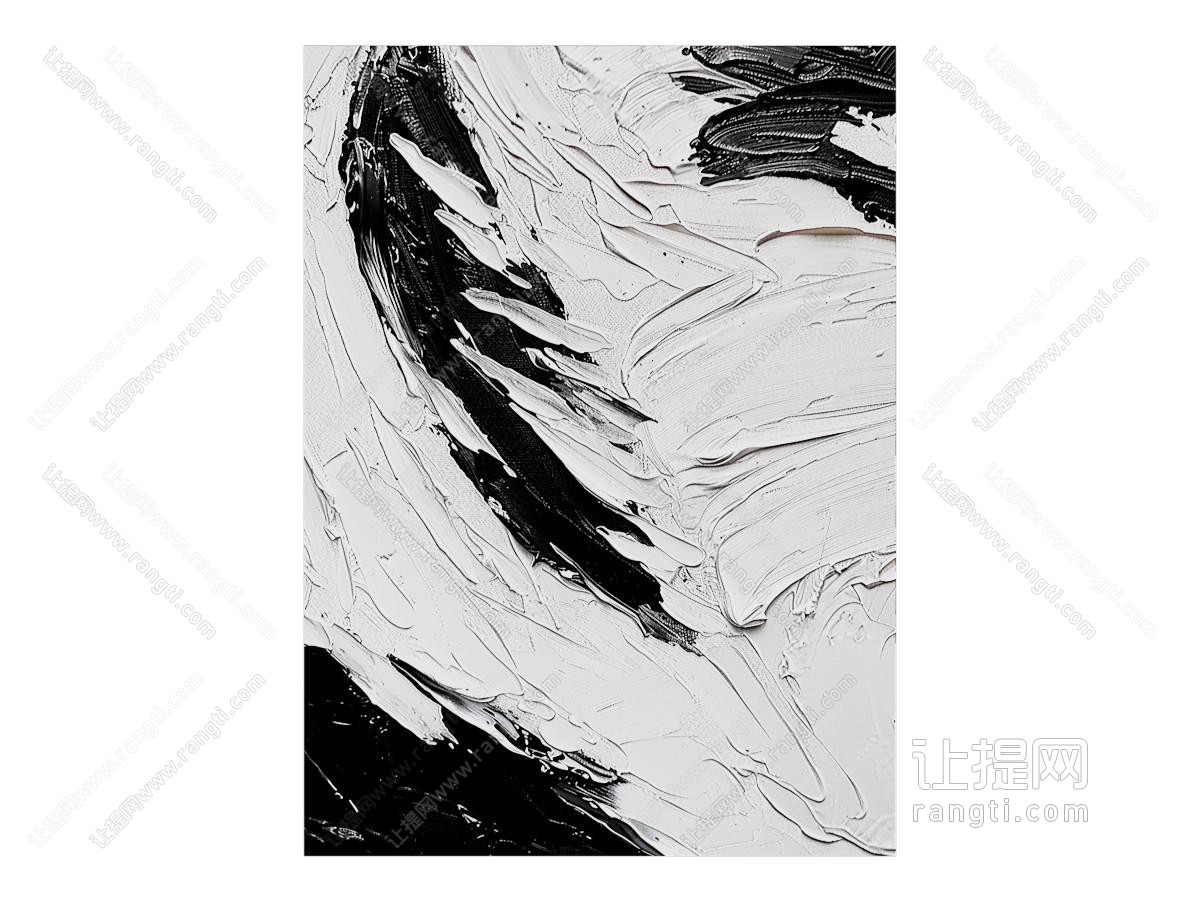 现代黑白装饰挂画