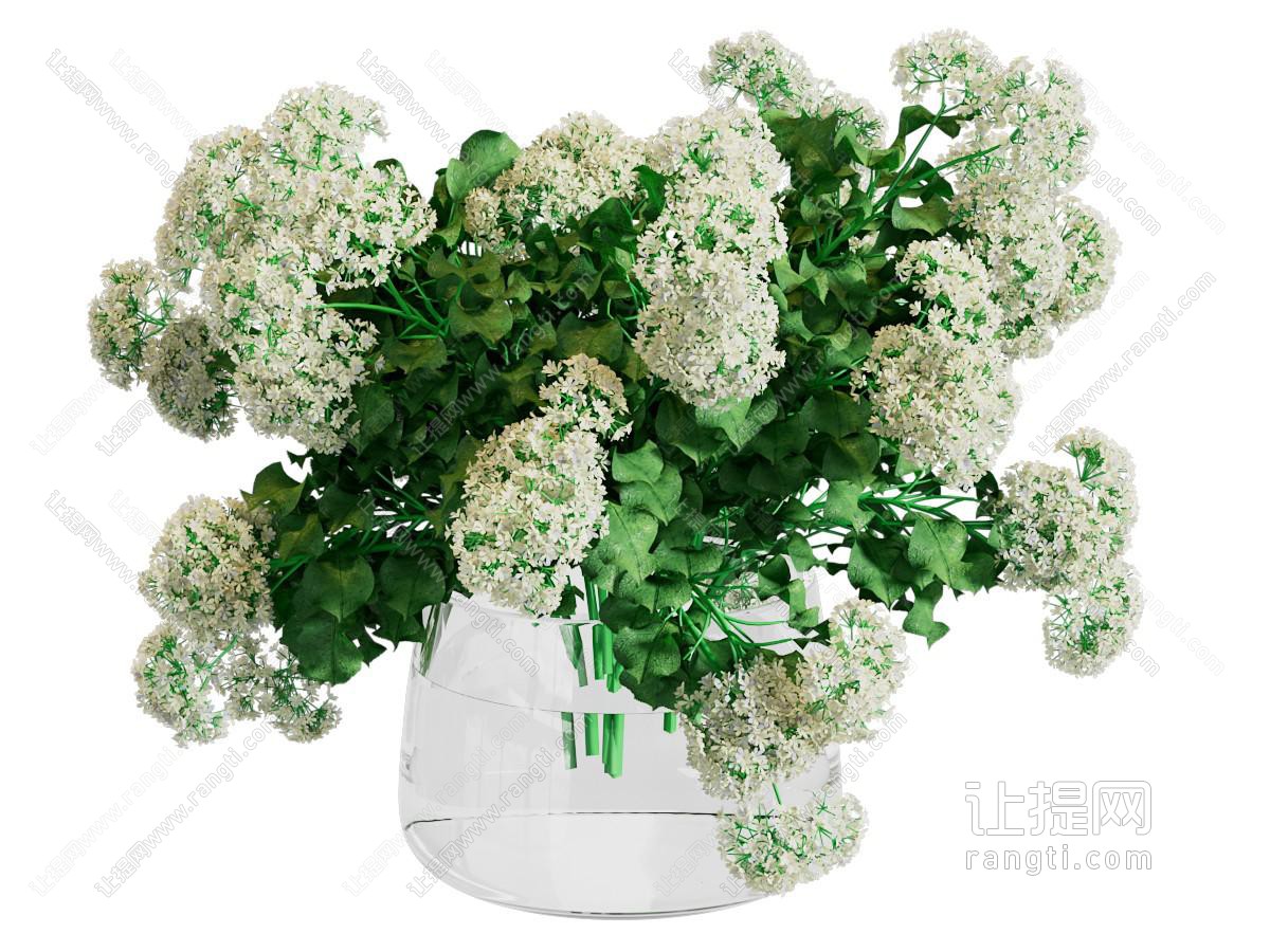 现代花瓶花卉