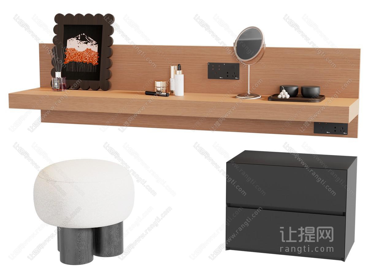 现代意式梳定制梳妆台 化妆台