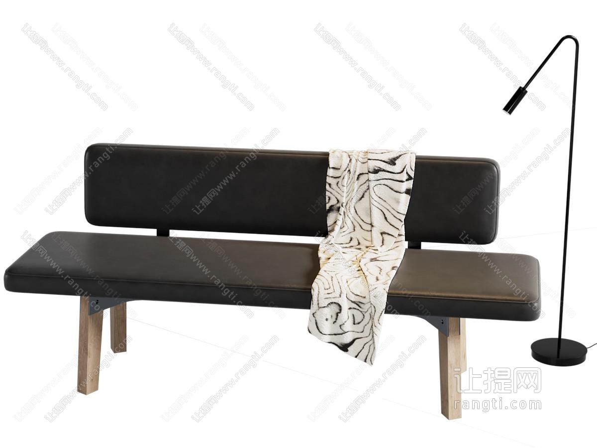 中古复古沙发凳