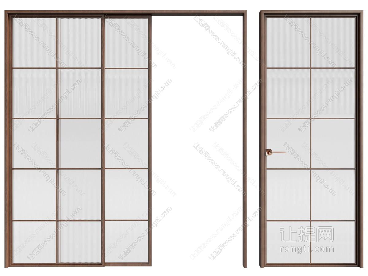 现代中古推拉门