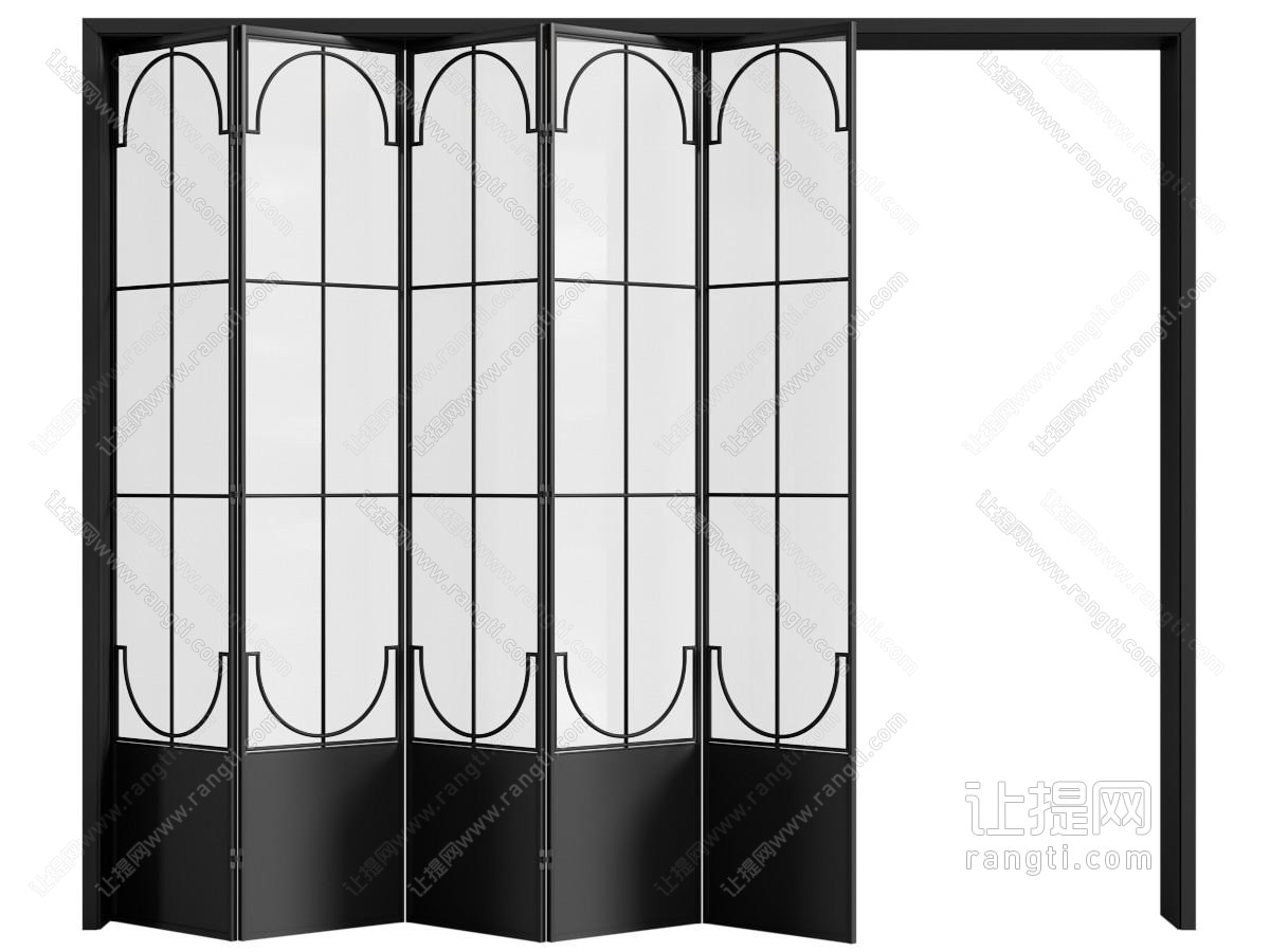 法式中古折叠门 法式折叠门 中古风折叠门 玻璃折叠门