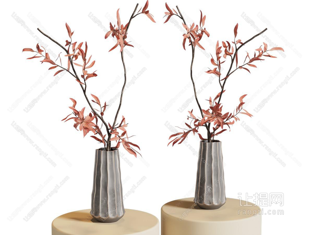 现代中古花艺 中古风花瓶花艺
