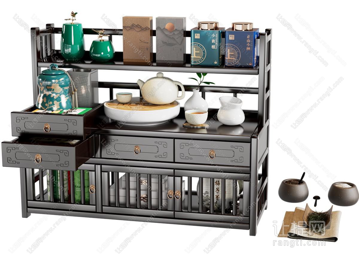 茶具 茶叶 茶盘 茶架