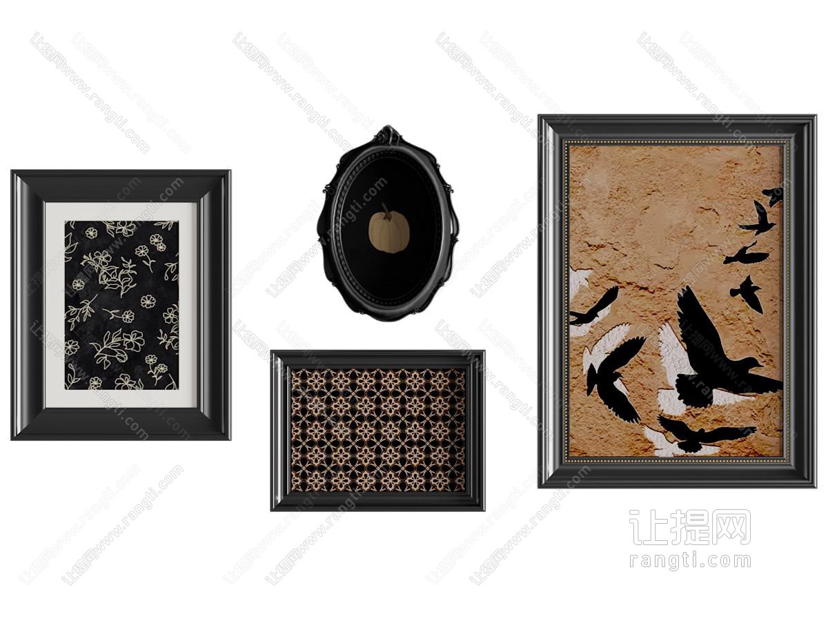 中古挂画 中古风挂画 装饰画