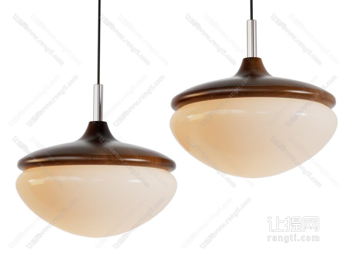 中古奶油风吊灯 法式吊灯 原木吊灯