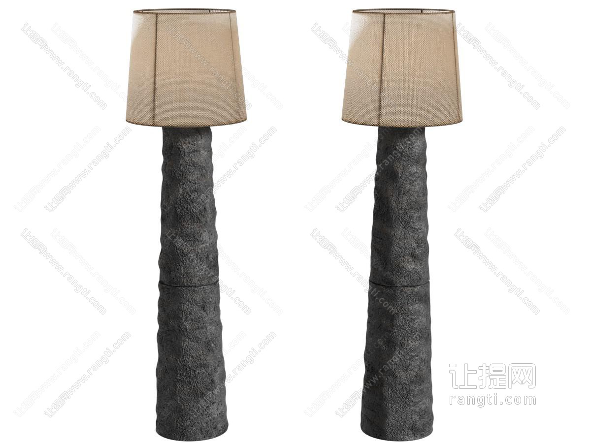 中古复古落地灯