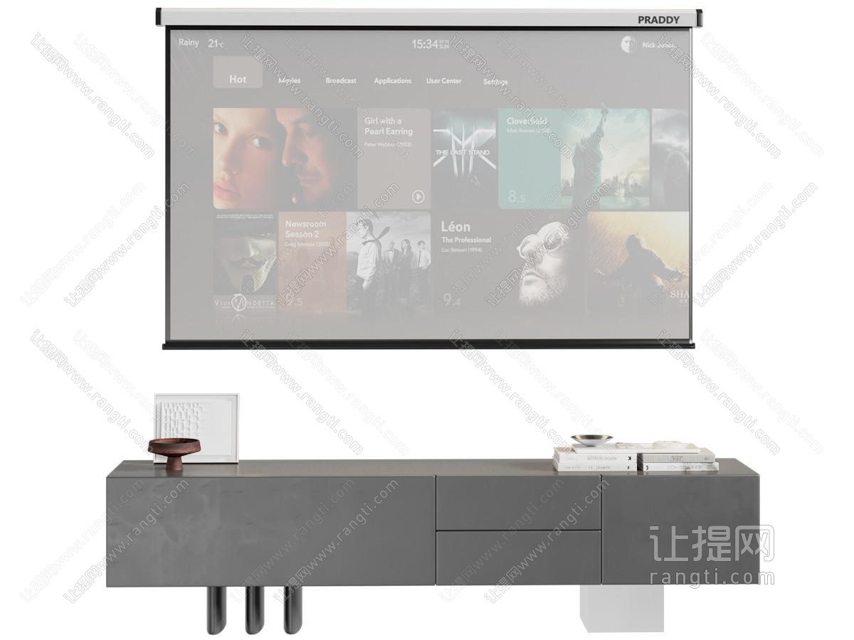 现代意式电视柜