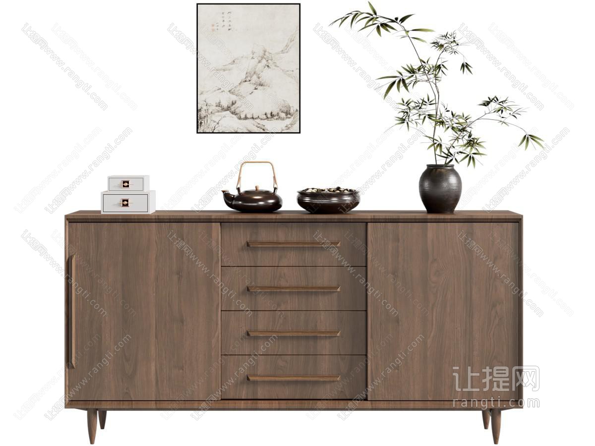 新中式玄关柜