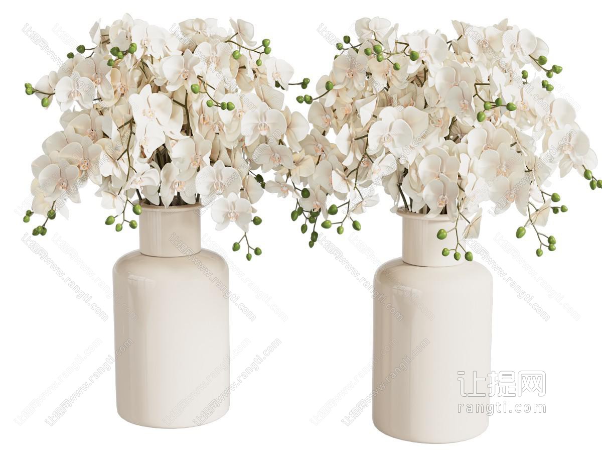 现代奶油花瓶