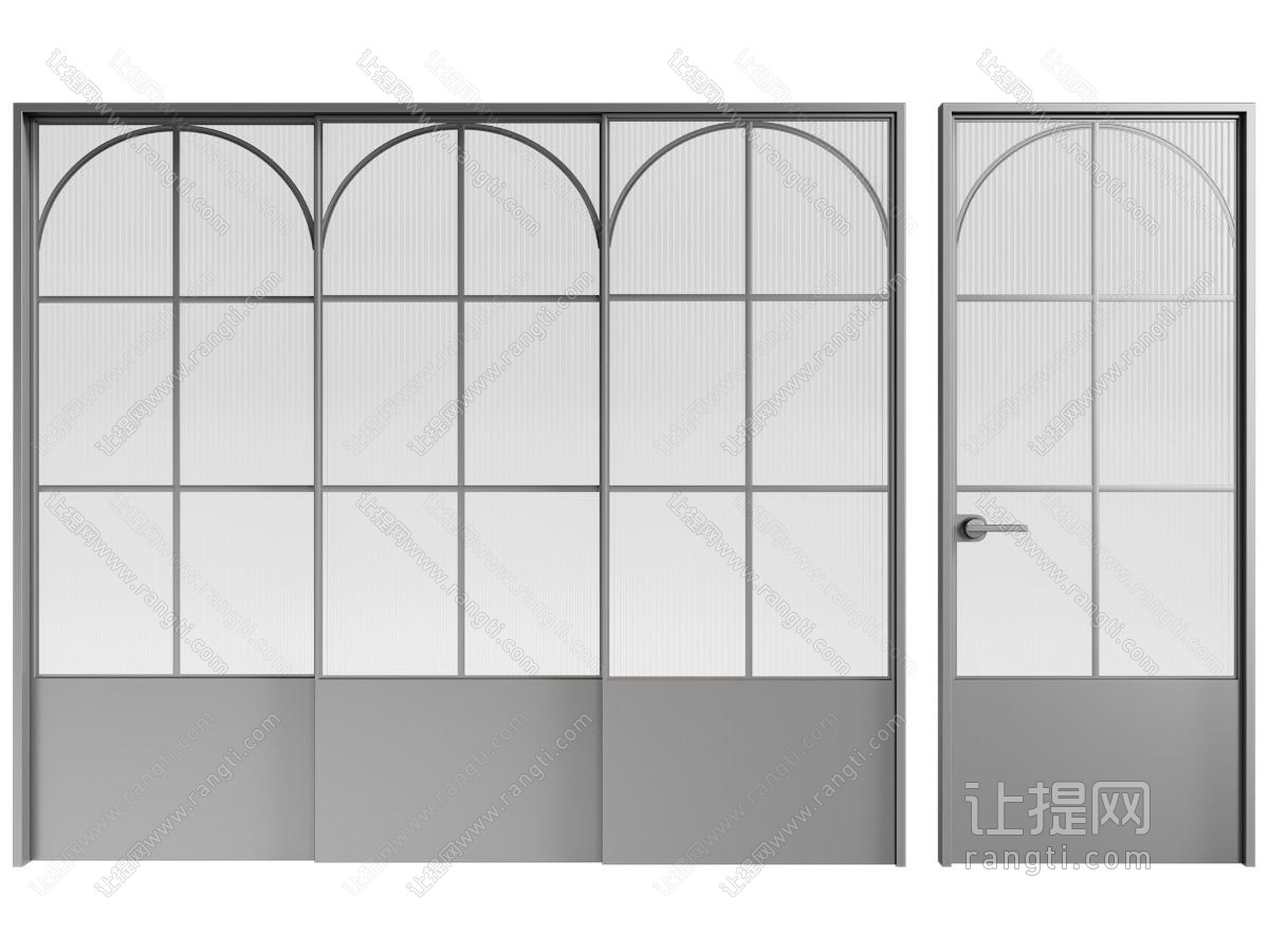 法式美式推拉门