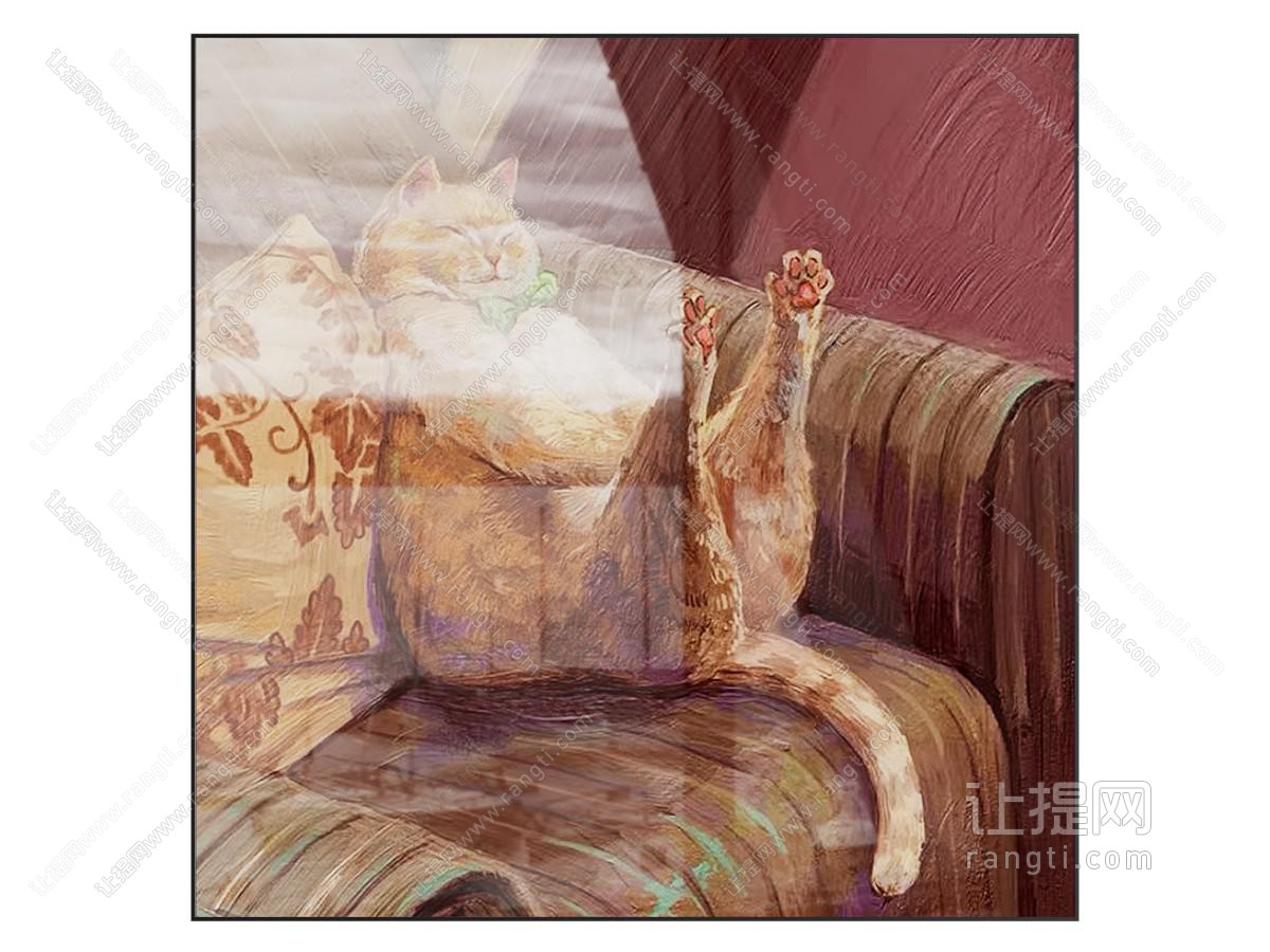 法式奶油挂画