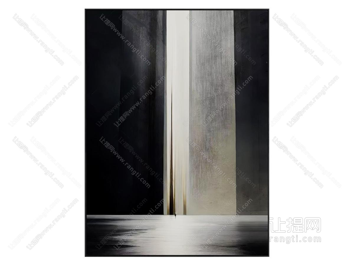 现代极简玄关挂画