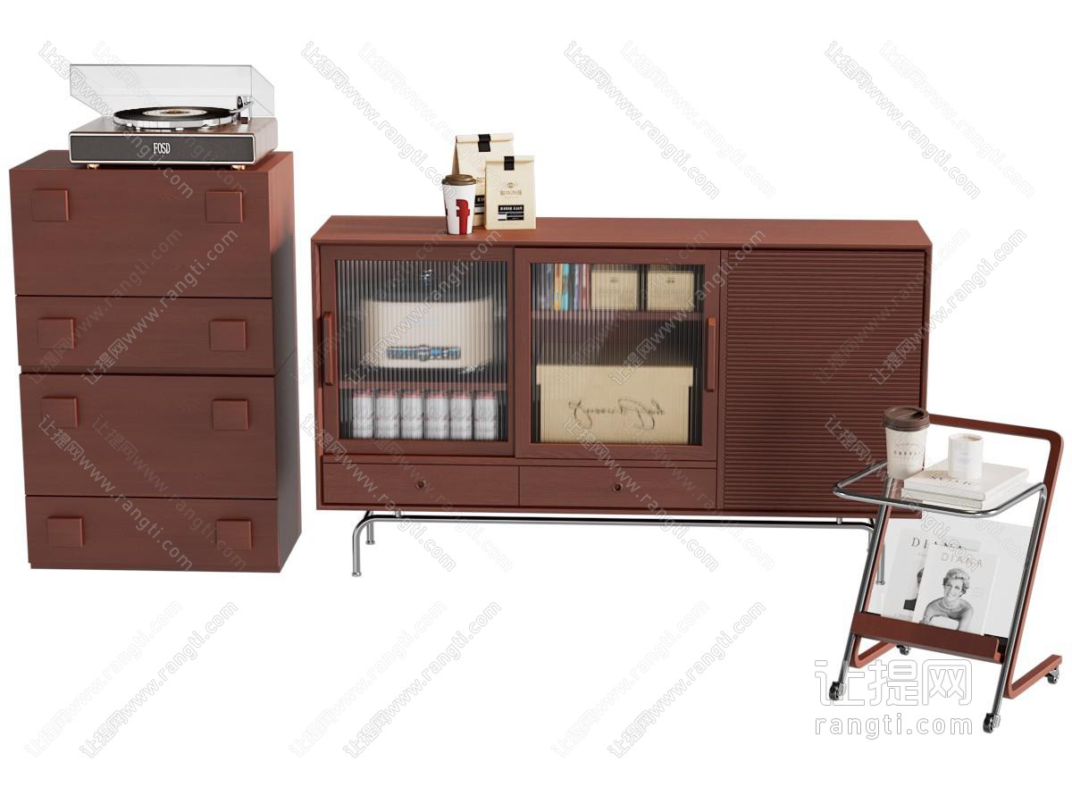 中古复古储物柜