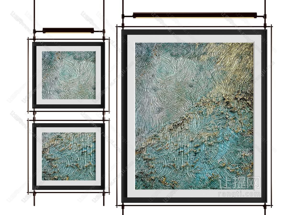 轻奢意式挂画 油画 玄关挂画 书房挂画 女孩房挂画 茶