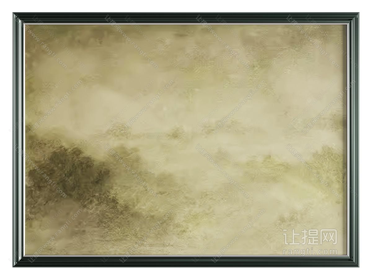 法式挂画 抽象 立体 横幅