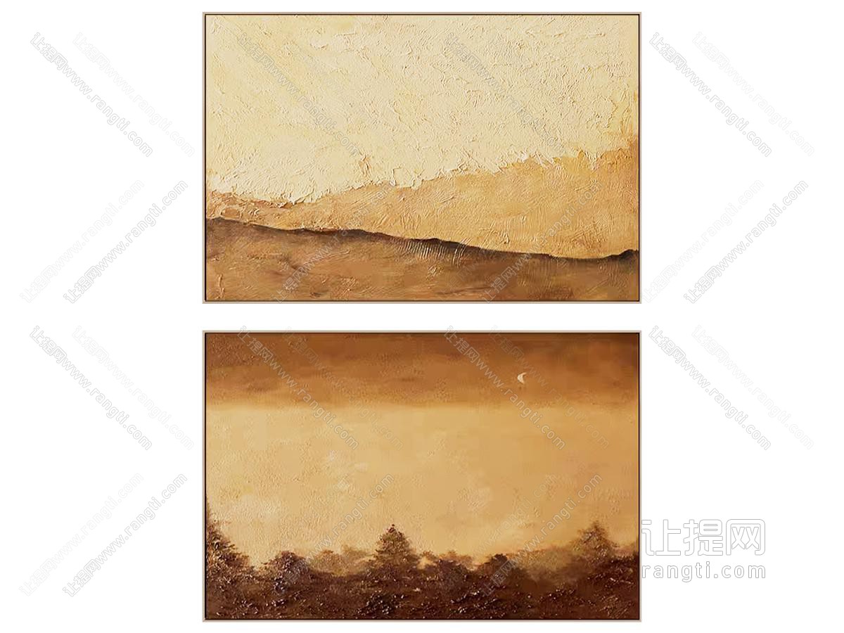 侘寂风装饰画 挂画 摆件