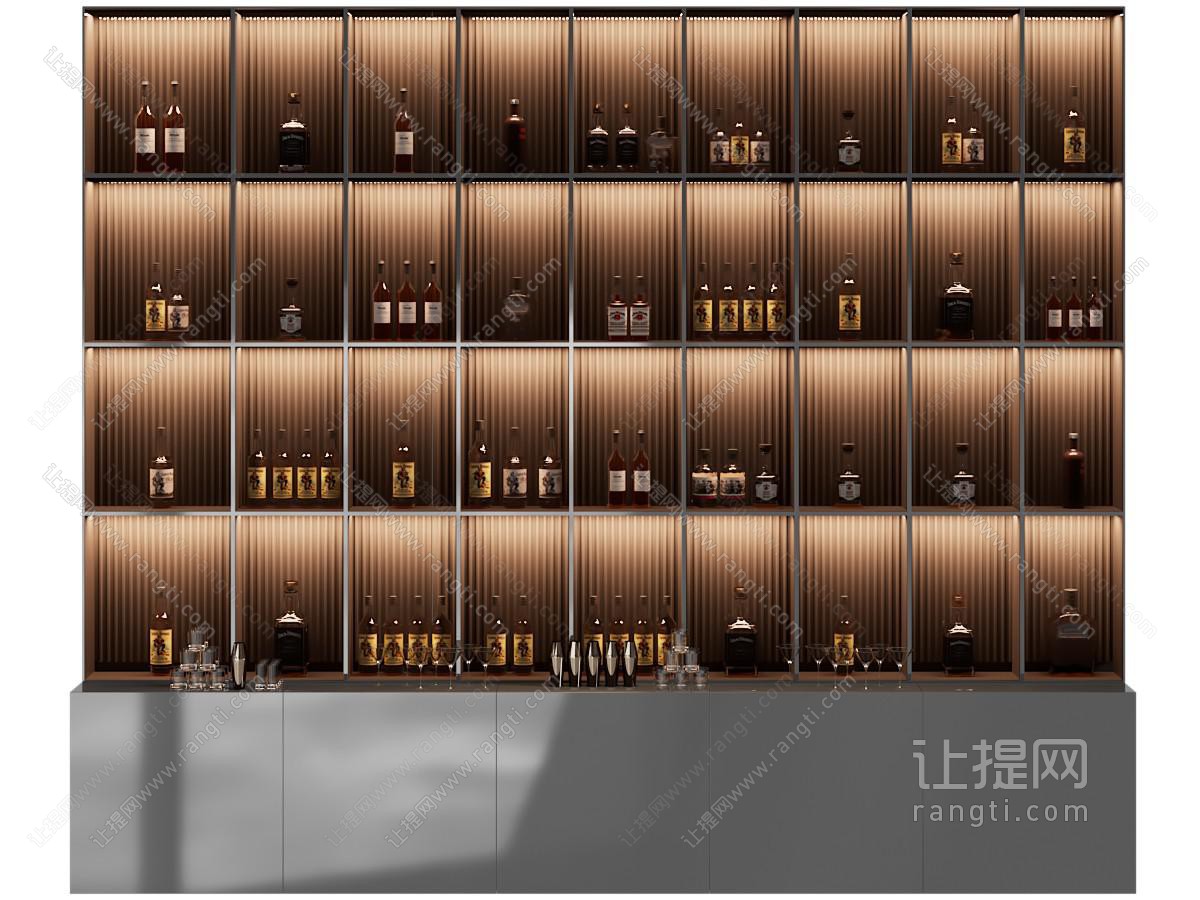 现代轻奢酒柜