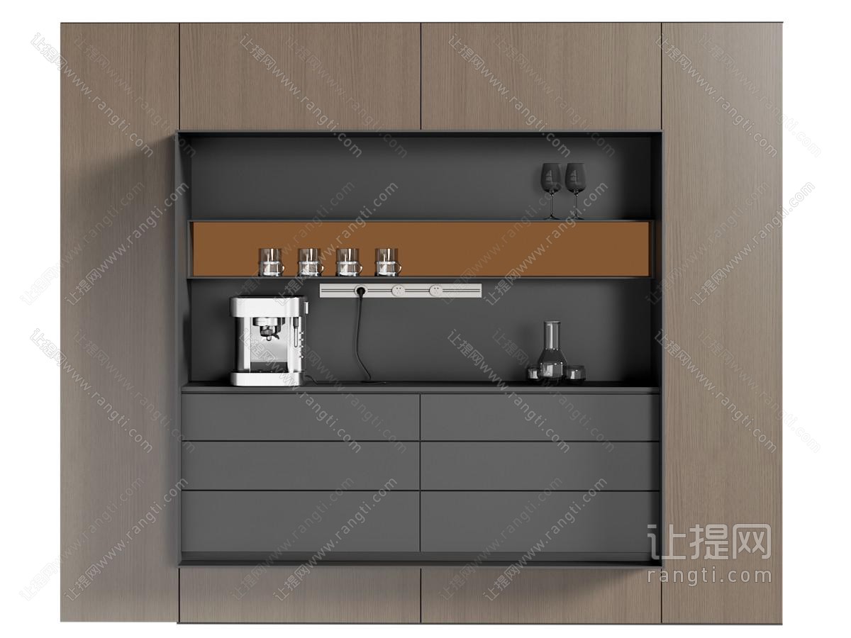 意式酒柜 意式极简酒柜 餐边柜