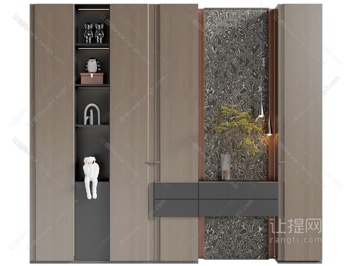 现代意式玄关鞋柜
