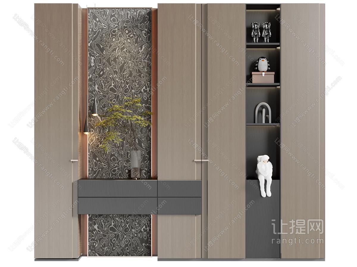 现代意式鞋柜