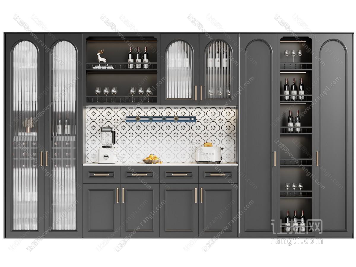 法式酒柜 餐边柜