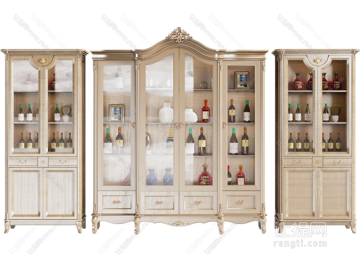 简欧酒柜