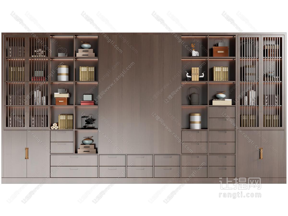 新中式茶柜 茶具
