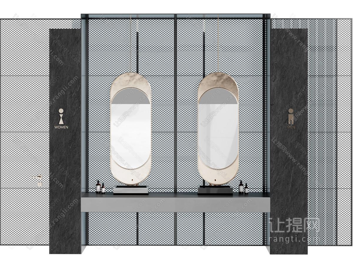 现代双盆洗手台