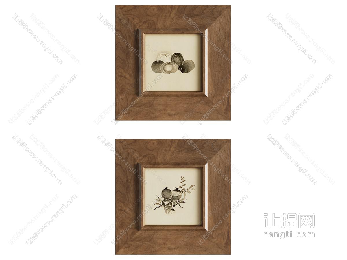 中古风挂画装饰画