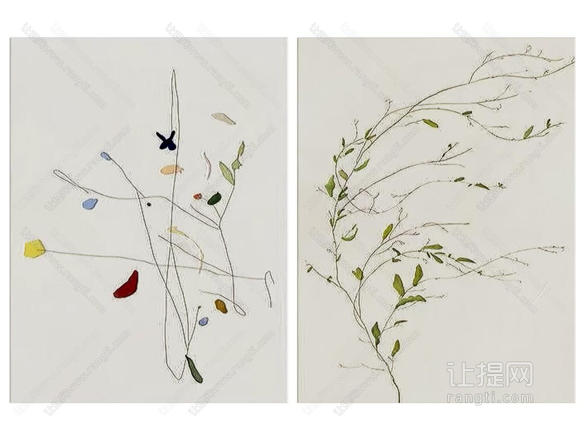奶油风装饰画 挂画