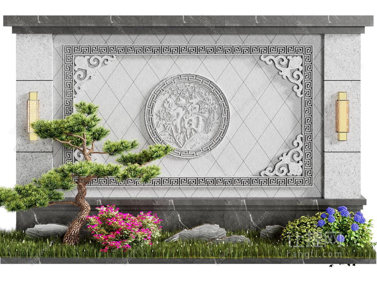 现代景观围墙