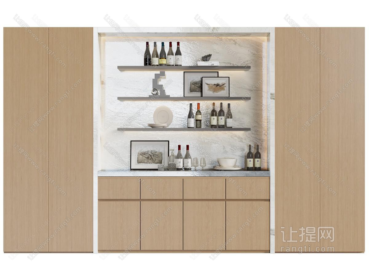 现代意式酒柜餐边柜