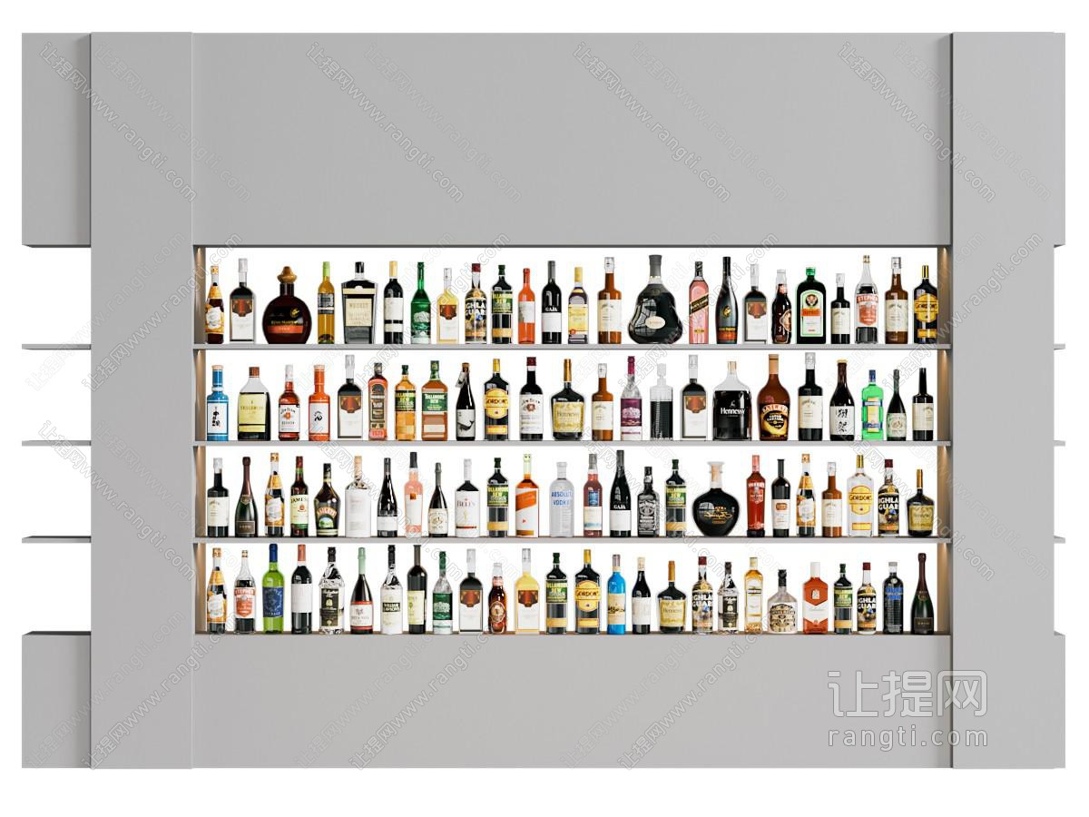现代简约酒柜