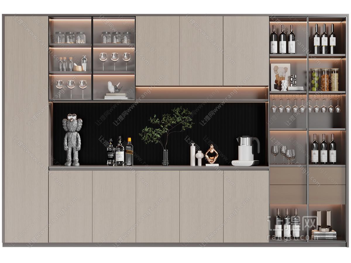 现代酒柜