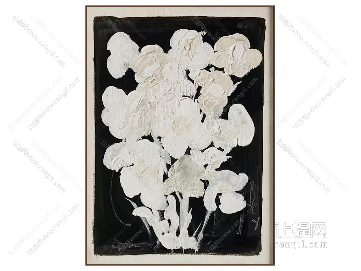 侘寂艺术画 肌理画 装饰画