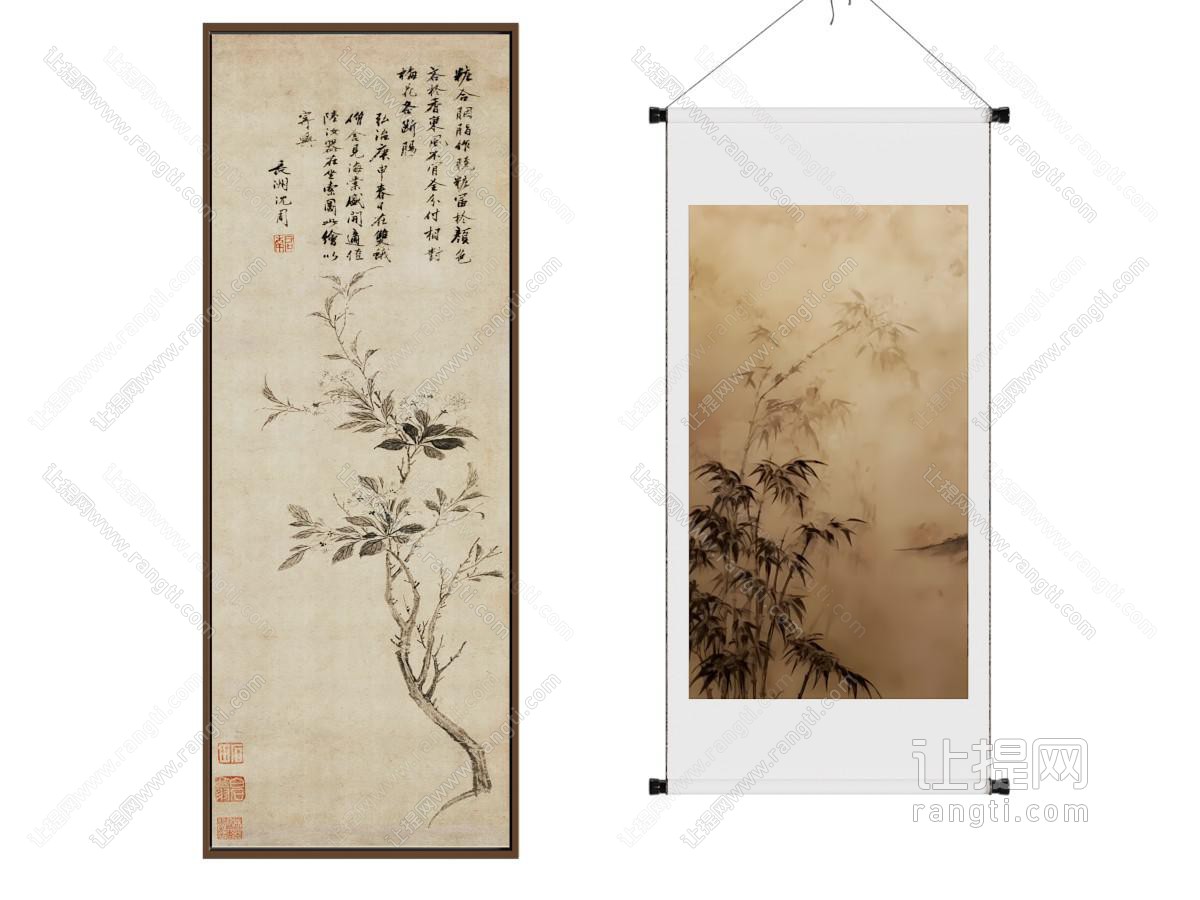 新中式装饰挂画