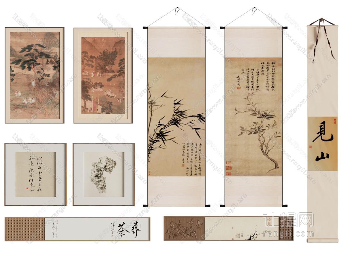 新中式装饰挂画