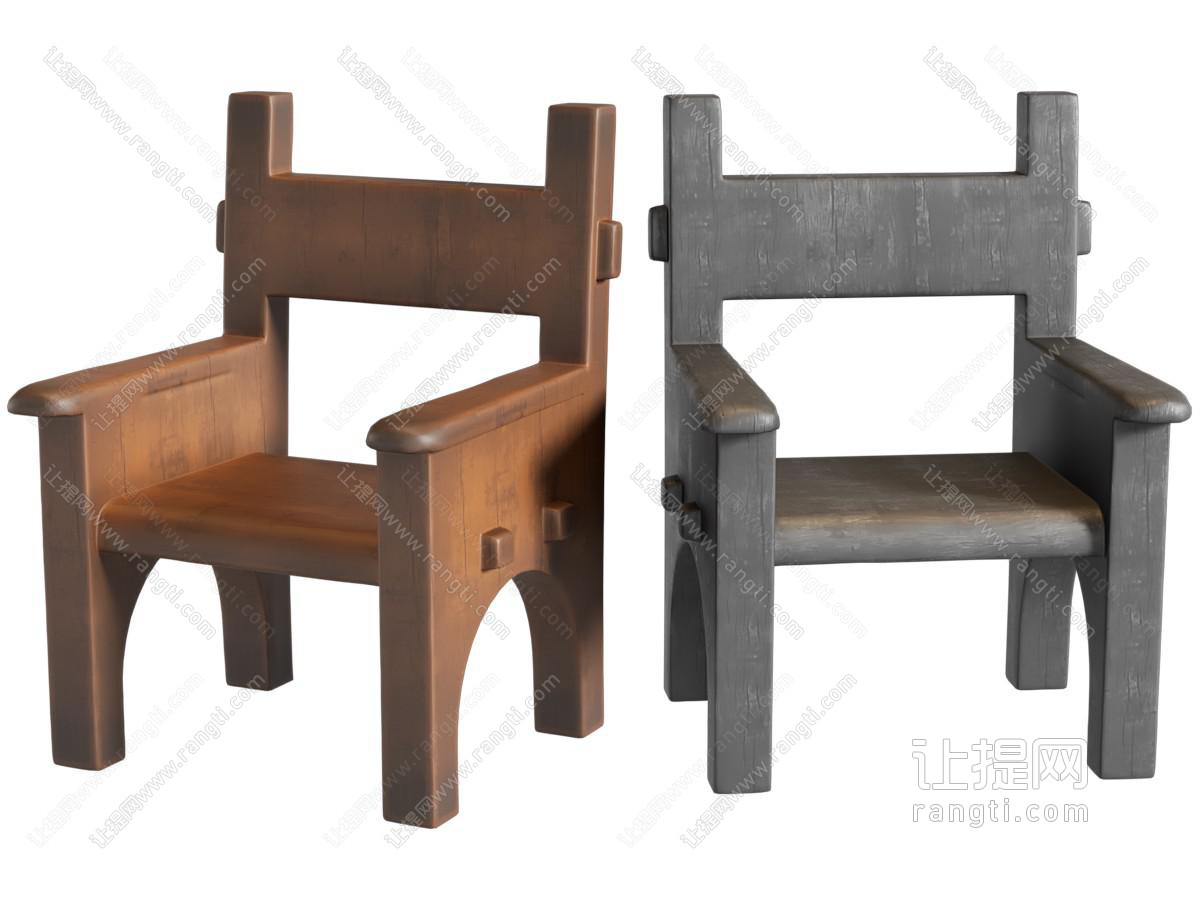 中古侘寂休闲椅