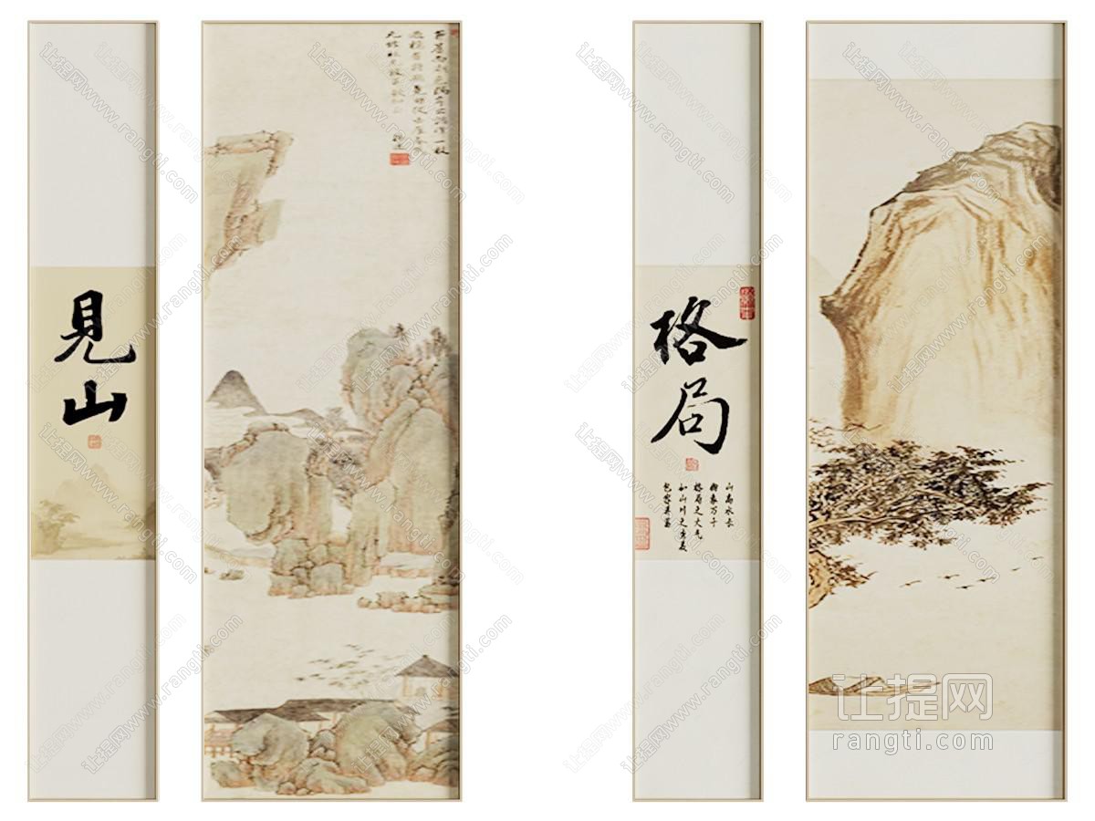 中式组合画 宋式美学组合画