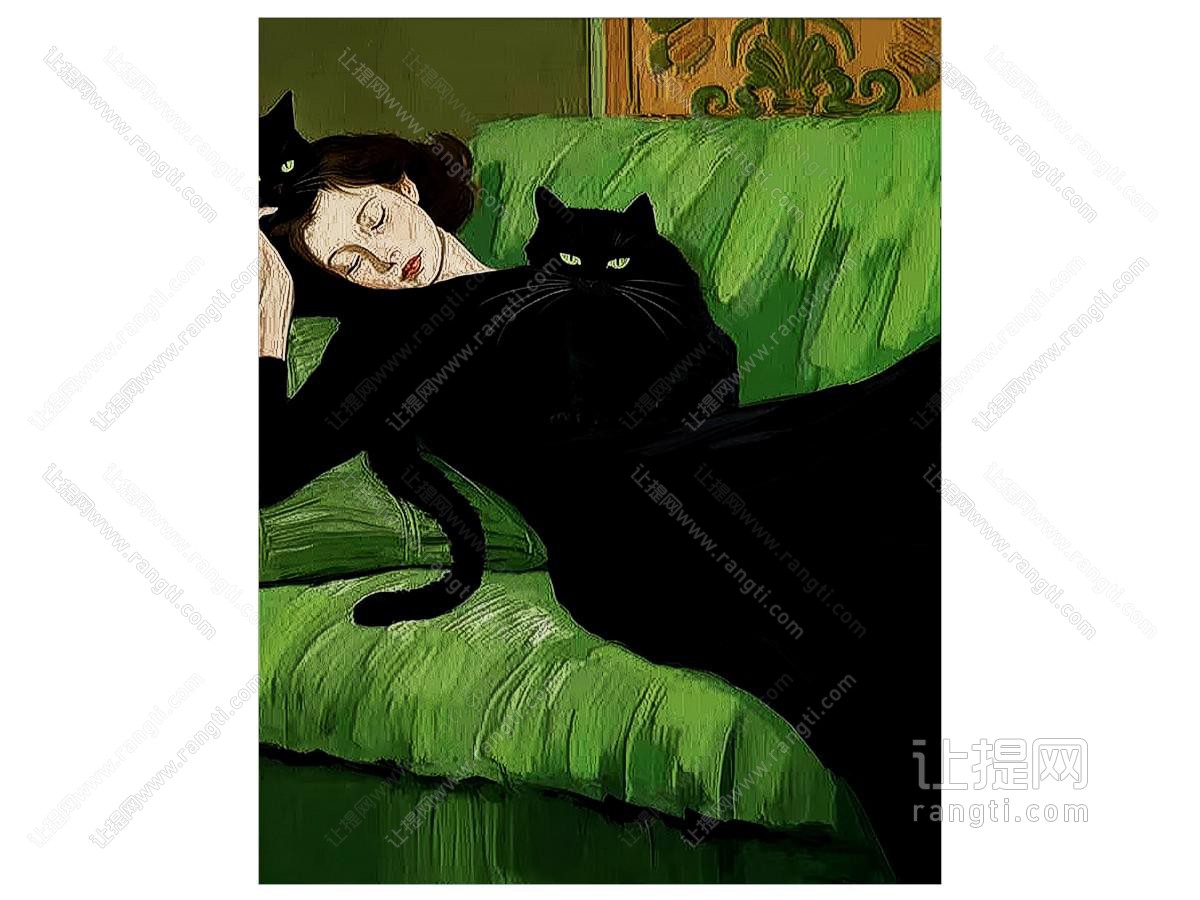 现代意式挂画 现代简约女人挂画 女孩房装饰画挂画 女