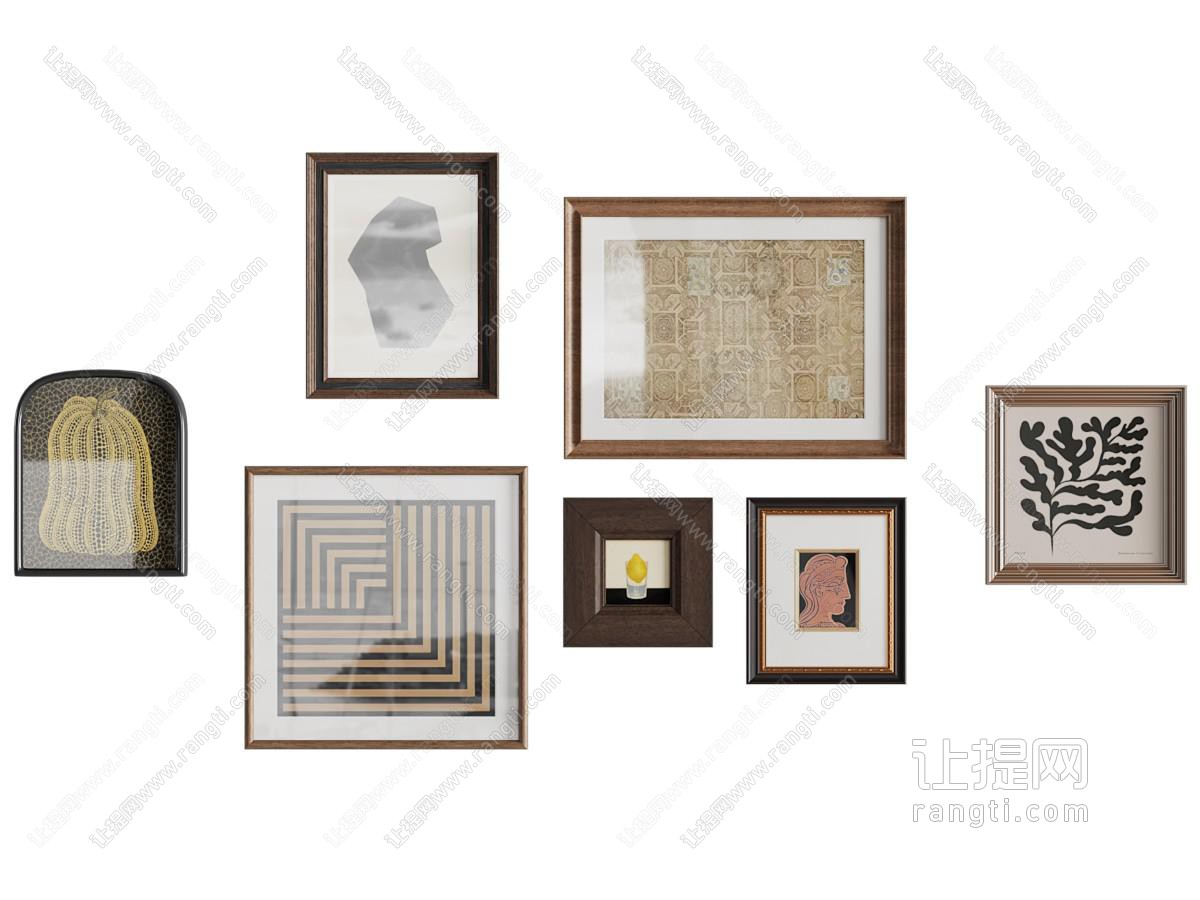 中古挂画 中古风装饰画