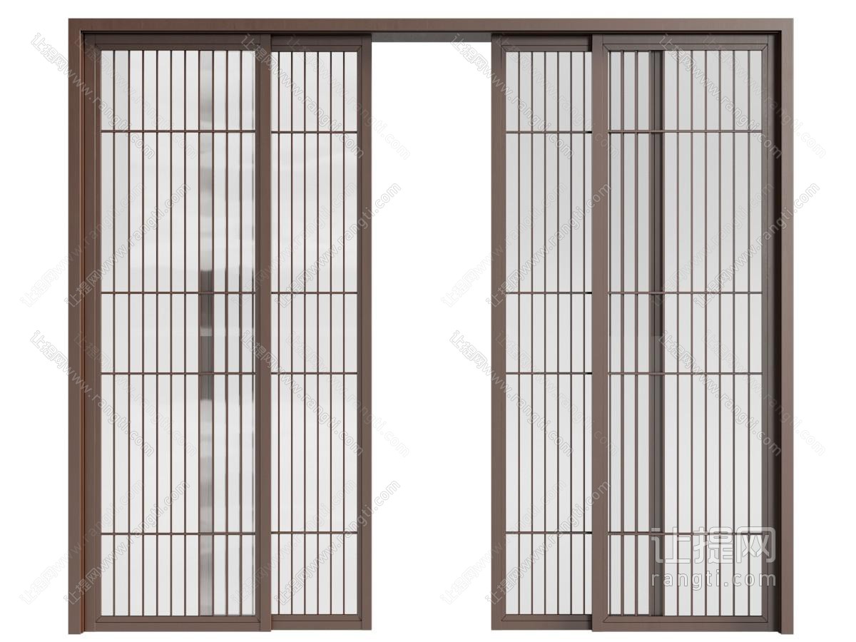新中式推拉门