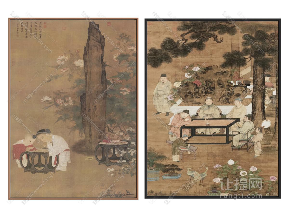 新中式挂画 新中式装饰 宋式装饰画