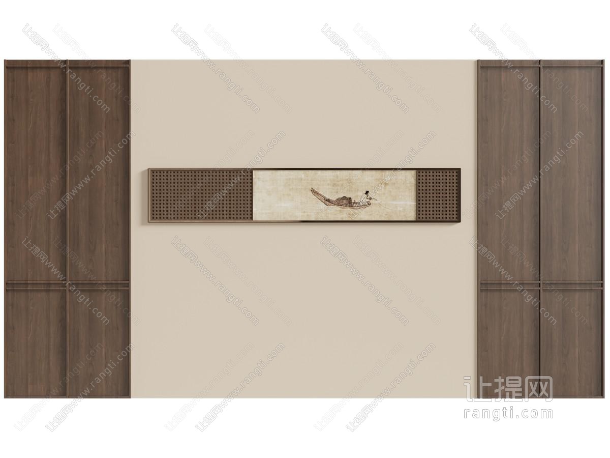 中古玄关背景墙