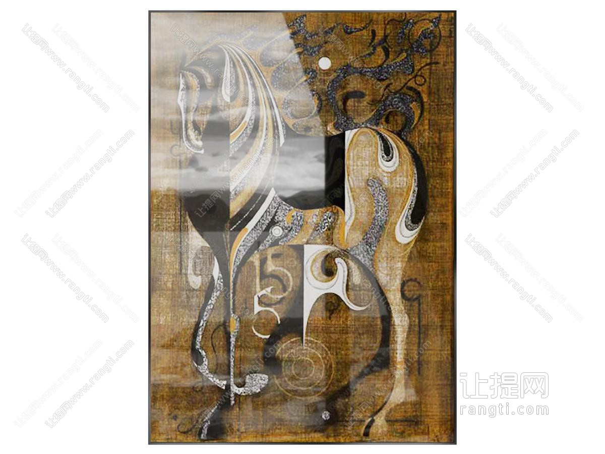 法式中古挂画 客厅挂画