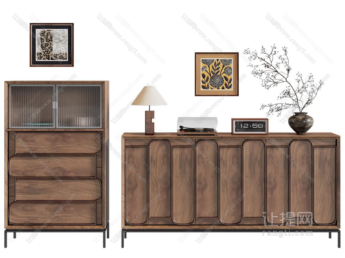 中古复古玄关柜