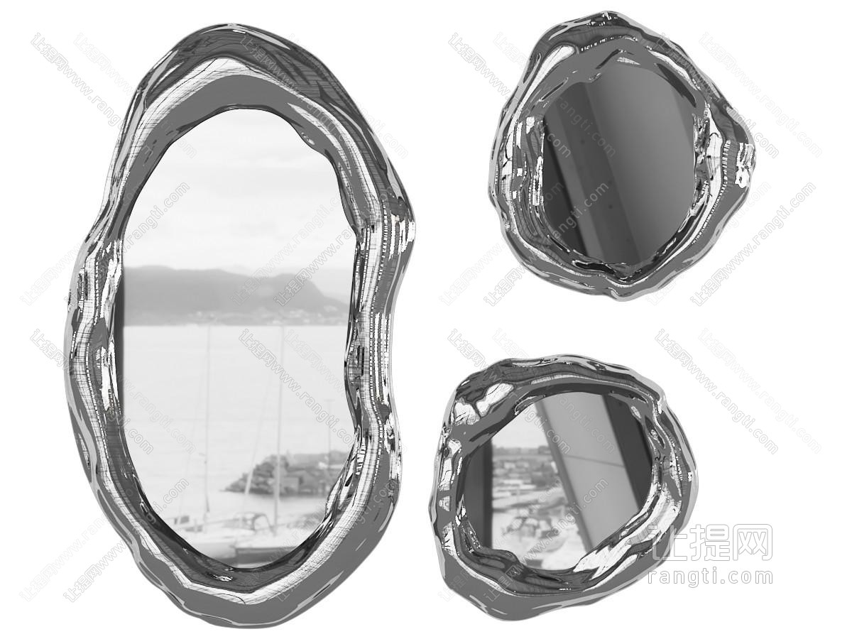现代奶油镜子